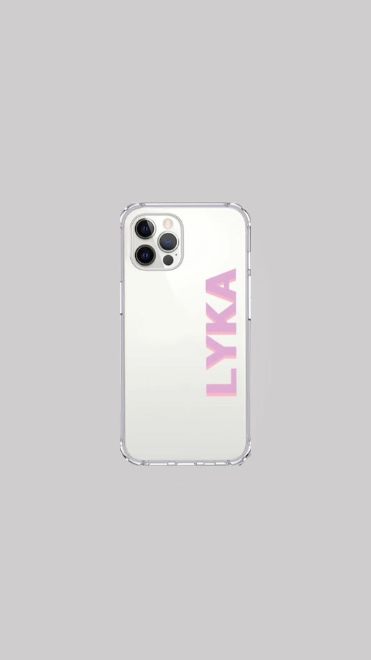 Coque LYKA écriture rose